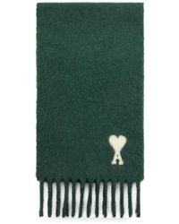 Ami Paris - Alpaca Scarf With Ami De Coeur - Lyst
