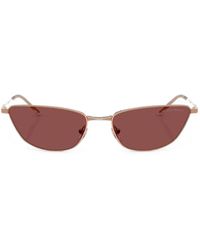 Emporio Armani - Lunettes De Soleil À Monture Papillon - Lyst