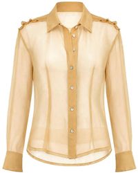 Paloma Wool - Chemise En Soie À Volants - Lyst