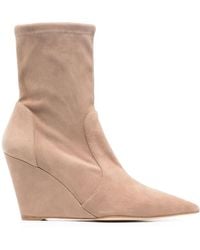 Stuart Weitzman - 160Mm Concealed-Wedge Ankle Boots - Lyst