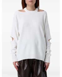FEDERICA TOSI - Cutout Round-Neck Sweatshirt - Lyst