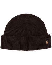 Polo Ralph Lauren - Polo Pony-motif Knitted Beanie - Lyst