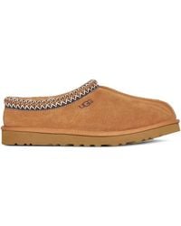 UGG - Suede Stitched Slippers - Lyst