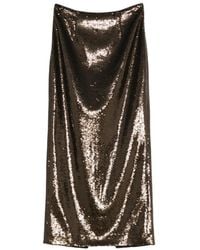 Roland Mouret - Sequinned Midi Skirt - Lyst