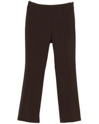 Peserico - Seam-Detail Side-Slit Trousers - Lyst