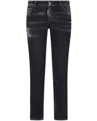 DSquared² - Distressed Slim-Cut Jeans - Lyst