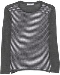 Whyci - Geometric-Print Long-Sleeved T-Shirt - Lyst