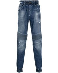 Philipp Plein - Mid-Rise Tapered-Leg Jeans - Lyst