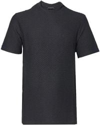 Emporio Armani - Waffle-Knit T-Shirt - Lyst