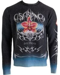 CASABLANCA - Sweater Met Ronde Hals En Grafische Print - Lyst