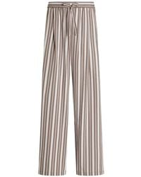 Dolce & Gabbana - Striped Poplin Vanity Trousers - Lyst