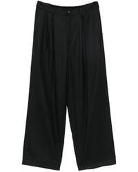 Ssstein - Pleated Wide-Leg Trousers - Lyst