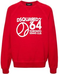 DSquared² - Toronto Tennis Club Cotton Sweatshirt - Lyst