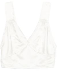 TOTEME - Cropped Satin Camisole - Lyst
