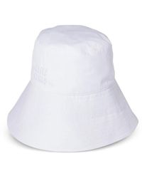 Miu Miu - Wide-Brimmed Poplin Bucket Hat - Lyst