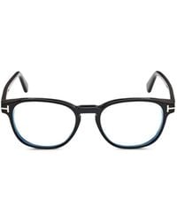Tom Ford - T-Line Round-Frame Glasses - Lyst