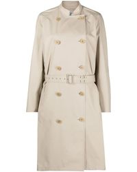 Prada - Gabardina Con Doble Botonadura - Lyst