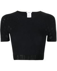 Wolford - Semi-Sheer Cropped Top - Lyst