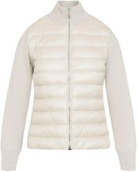 Moncler - キルティング ニットパネルジャケット - Lyst