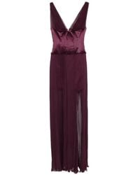 Ermanno Scervino - Pleated Maxi Dress - Lyst