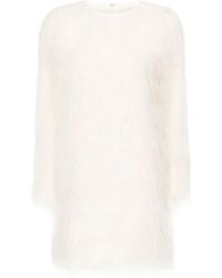 Loulou de Saison - Tina Fringe Long-Sleeve Mini Dress - Lyst