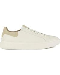 Geox - Deiven Leather Panelled Sneakers - Lyst