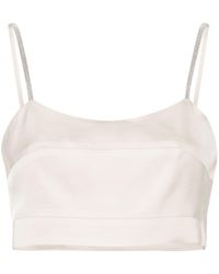 Peserico - Spaghetti-strap Cropped Top - Lyst