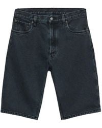 Prada - Katoenen Denim Shorts Met Geverfd Effect - Lyst