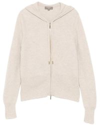 N.Peal Cashmere - Hoodie Zippé En Maille À Motif Alvéolé - Lyst