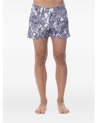 Roberto Cavalli - Floral-Print Swim Shorts - Lyst