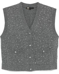 Maje - Rhinestone Knit Top - Lyst