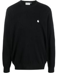 Carhartt - Logo-Embroidered Crew Neck Jumper - Lyst