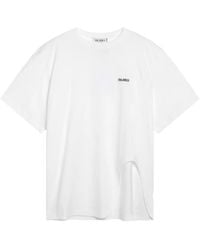 The Attico - Logo-Print Cut-Out T-Shirt - Lyst