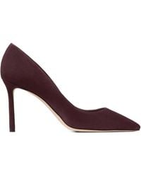 Jimmy Choo - 85Mm Romy Pointed-Toe Suede Pumps - Lyst