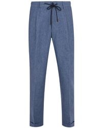 Gran Sasso - Drawstring Pleated Trousers - Lyst