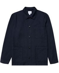 Sunspel - Button-Down Shirt Jacket - Lyst