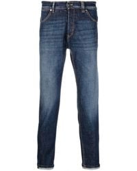 PT Torino - Halbhohe Straight-Leg-Jeans - Lyst