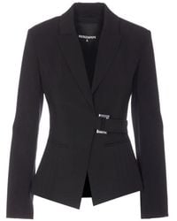 Patrizia Pepe - Single-Breasted Belted Blazer - Lyst