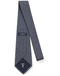 Tombolini - Horsebit-Print Silk Tie - Lyst