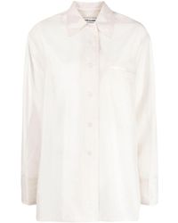Low Classic - Semi-sheer Buttoned Shirt - Lyst