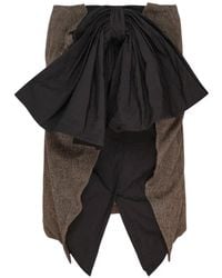Pushbutton - Chemise Drapée Longue À Détail De Nœud - Lyst