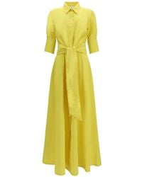 Sara Roka - Etra 85 Tie-Belt Midi Shirt Dress - Lyst