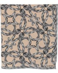 Loewe - Paula's Ibiza Printed Silk Scarf - Lyst