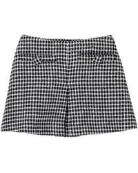 Marc Jacobs - Tweed Mini-Rok Met Gingham Ruit - Lyst