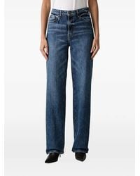 Guess - High Rise Straight Jeans - Lyst