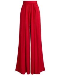 Ralph Lauren - Vannesa Pleated Palazzo Trousers - Lyst