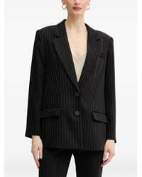ARMANI EXCHANGE - Pinstripe-Pattern Notched-Lapels Blazer - Lyst