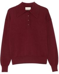 ALÉMAIS - Logo-Patch Button-Up Polo Top - Lyst