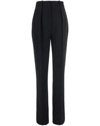 Elisabetta Franchi - Pleated Straight-Leg Trousers - Lyst