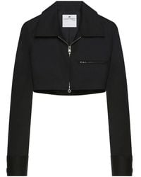 Courreges - Cropped-Jacke Mit Logo-Verzierung - Lyst